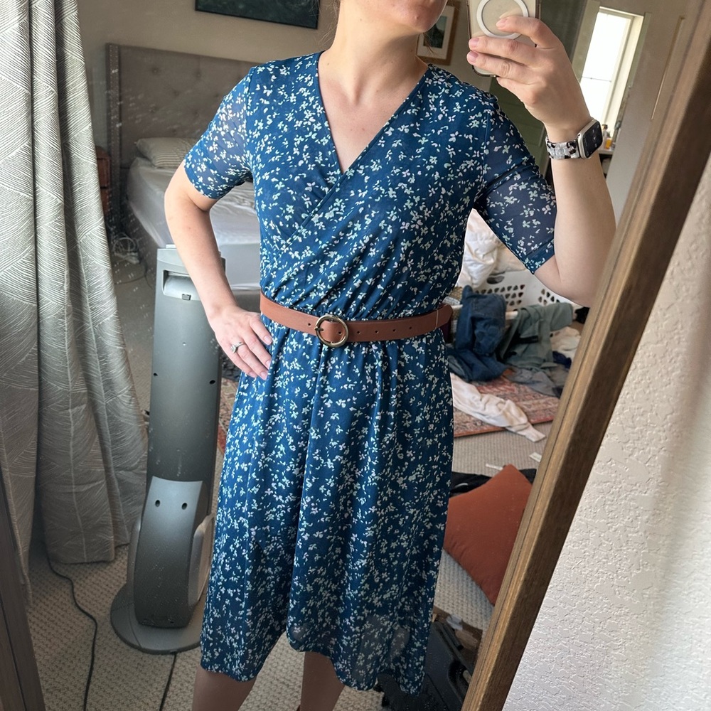 Beautiful Blue Mesh Dress